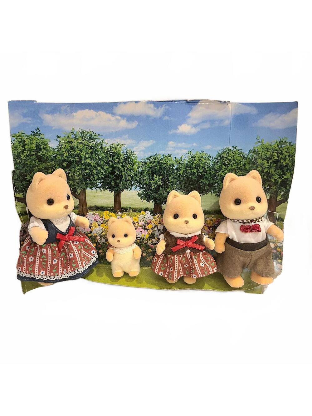 Calico Critters Caramel Dog Family Sylvanian Families 5459 4pc Set No Box